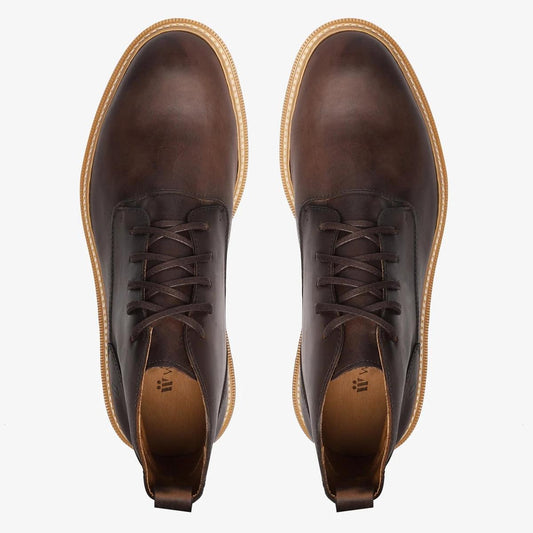 Bota Masculina Malaga Marrom Tratorada