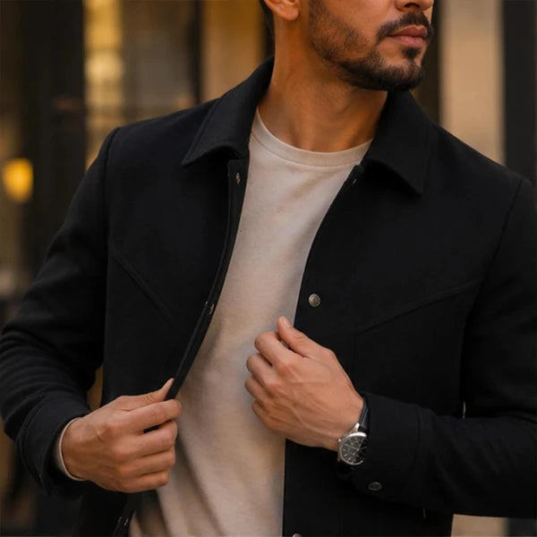 Jaqueta Masculina Venturo em 100% Algodão Premium (Estilo Soberano!) +BRINDE: Relógio, Cinto e Carteira