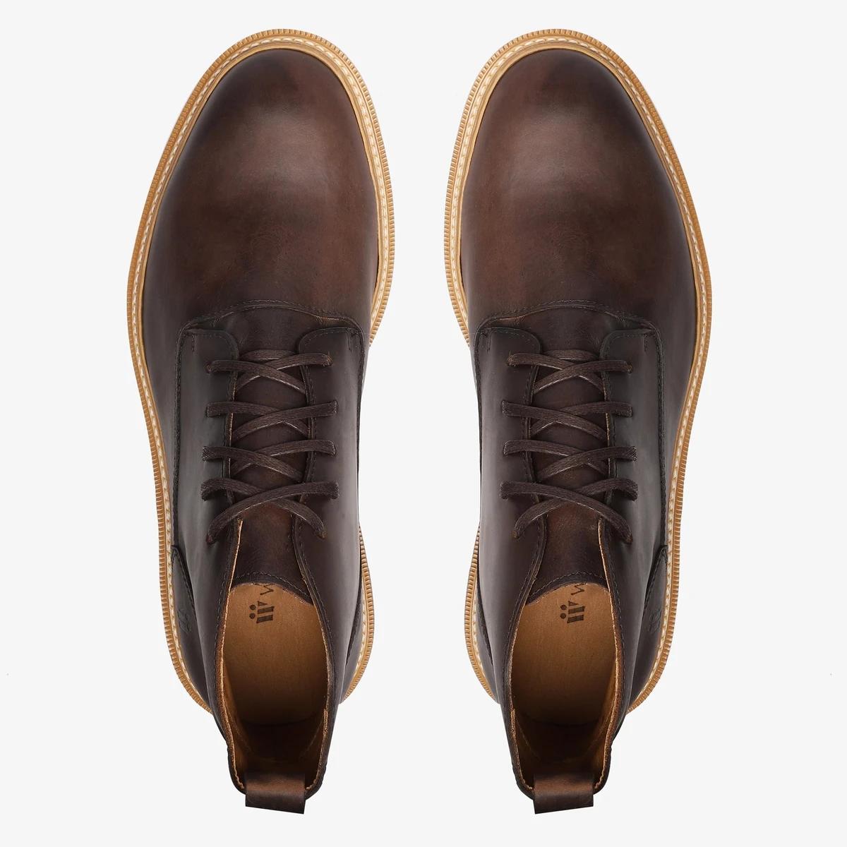 Bota Masculina Malaga Marrom Tratorada