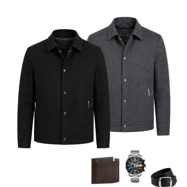 Jaqueta Masculina Venturo em 100% Algodão Premium (Estilo Soberano!) +BRINDE: Relógio, Cinto e Carteira