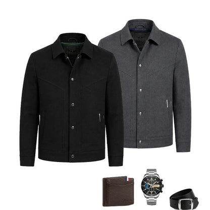Jaqueta Masculina Venturo em 100% Algodão Premium (Estilo Soberano!) +BRINDE: Relógio, Cinto e Carteira