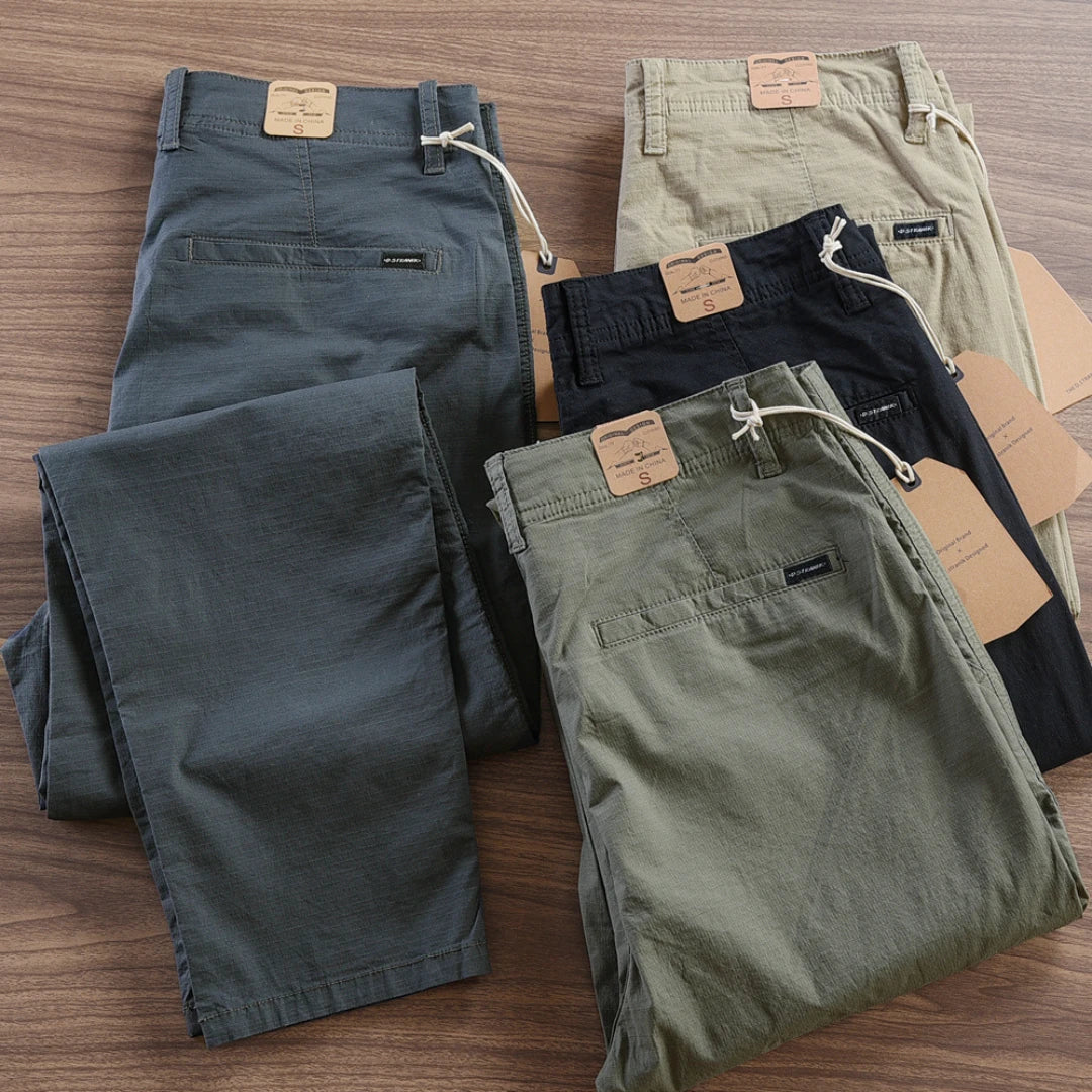 Pantalón Recto Masculino en Sarga - Pack de 4 Unidades