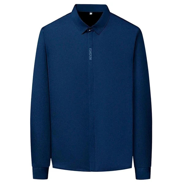 Camisa Masculina Urbano em Algodão e Poliéster Manga Longa
