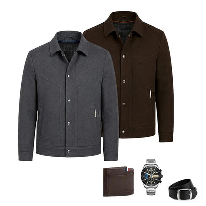 Jaqueta Masculina Venturo em 100% Algodão Premium (Estilo Soberano!) +BRINDE: Relógio, Cinto e Carteira