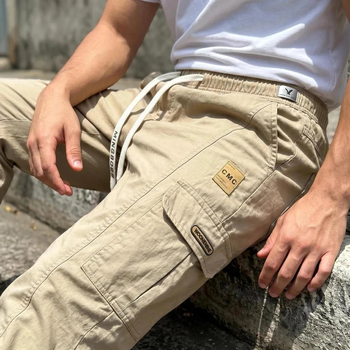[Leve 3, Pague 2] Calça Cargo Orion Masculina Corte Jogger em Algodão, Poliéster e Fibras Elásticas