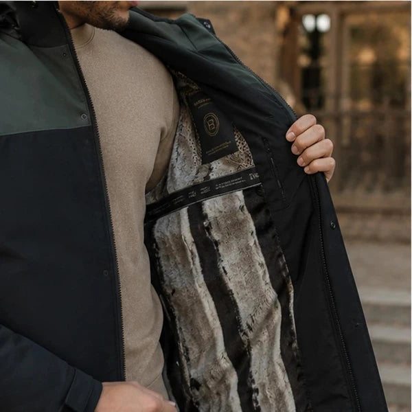 Jaqueta Masculina Mavero em Interior Forrado Térmico a Prova D'Água e Capuz Removível +BRINDES: Relógio, Cinto e Carteira